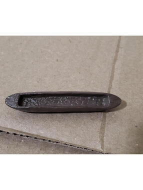 Safari Ltd Dugout Canoe Miniature Figure Accessory Brown Plastic Boat